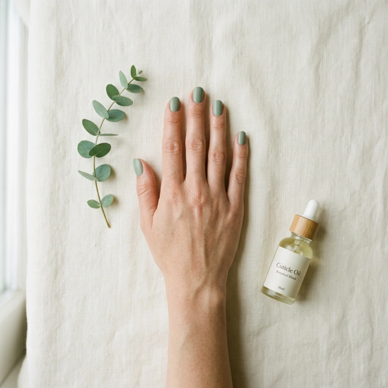 Manicure services at Salt & Polish Nail Bar in Waltham MA